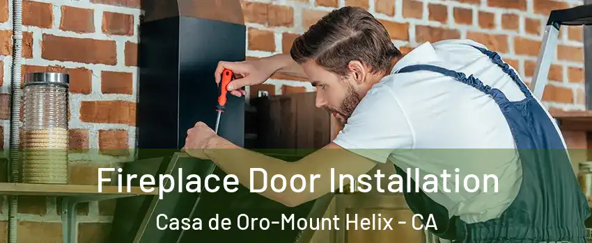  Fireplace Door Installation Casa de Oro-Mount Helix - CA