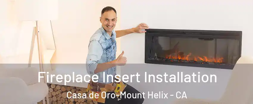  Fireplace Insert Installation Casa de Oro-Mount Helix - CA