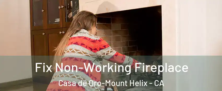  Fix Non-Working Fireplace Casa de Oro-Mount Helix - CA