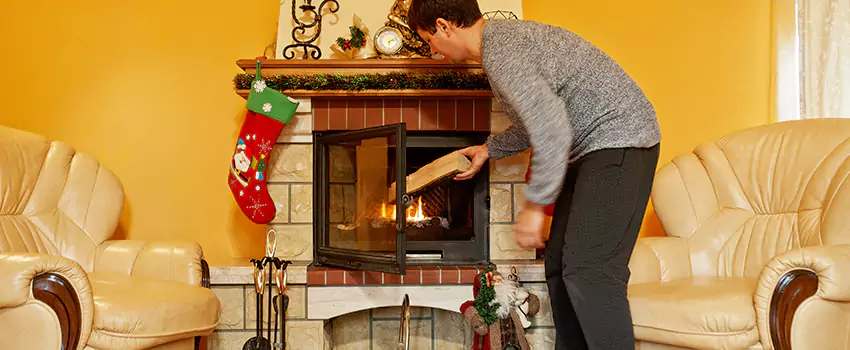 Rusted Metal Fireplace Restoration in Casa de Oro-Mount Helix, California